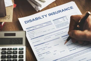 Visual representation of disability insurance resources for people with disabilities, highlighting ADHD claims in California.